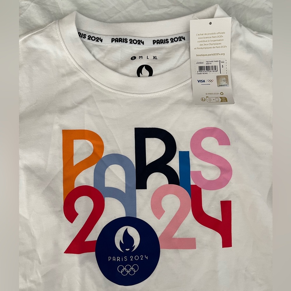 T-shirt Paris 2024 Olympics official store Small new with tag